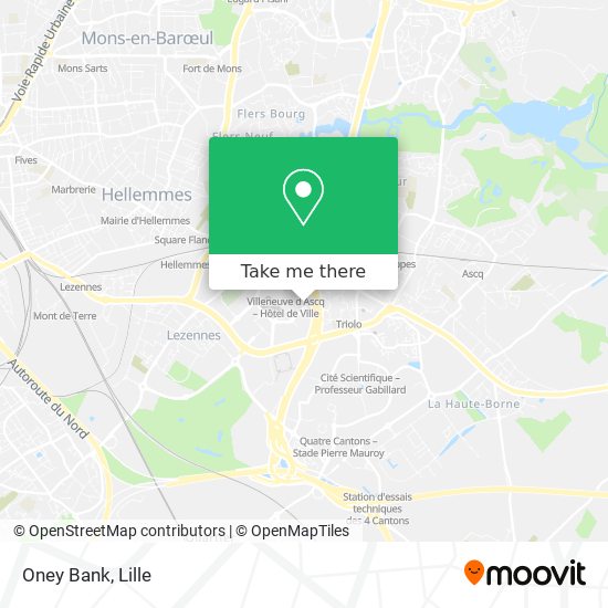 Oney Bank map