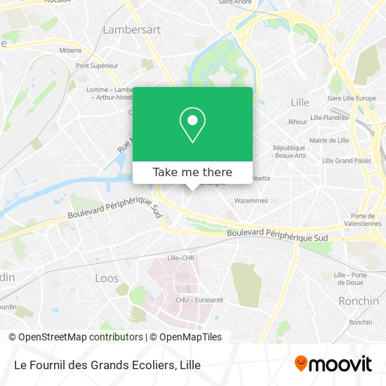 Le Fournil des Grands Ecoliers map