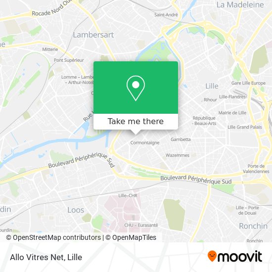 Allo Vitres Net map