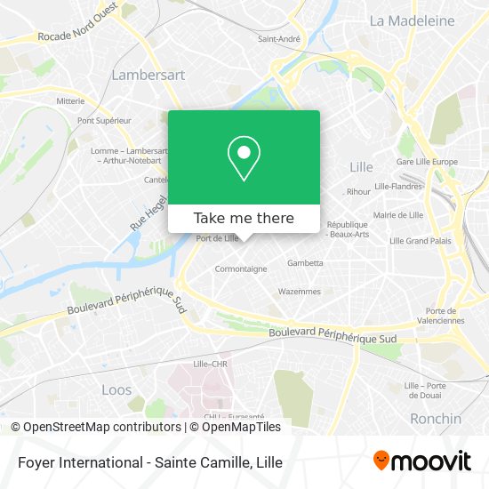Foyer International - Sainte Camille map