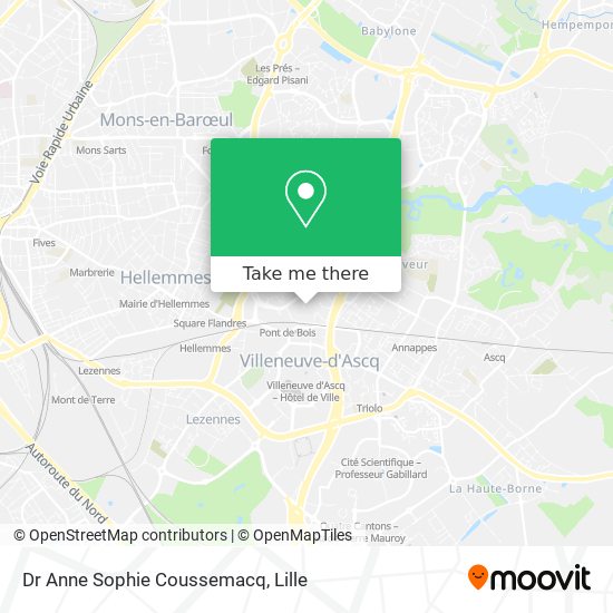 Dr Anne Sophie Coussemacq map