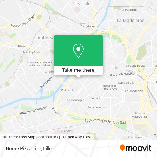 Home Pizza Lille map