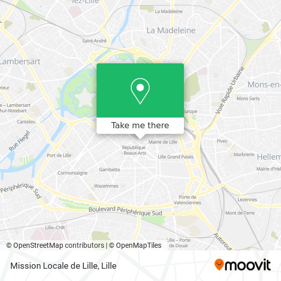 Mission Locale de Lille map