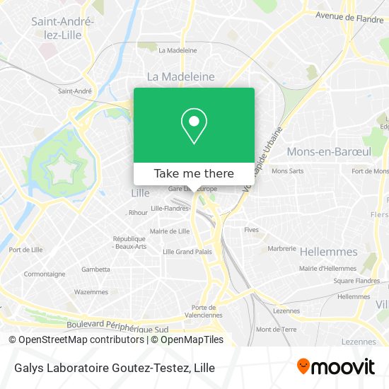 Galys Laboratoire Goutez-Testez map
