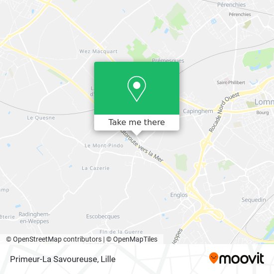 Primeur-La Savoureuse map