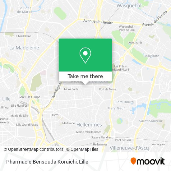 Pharmacie Bensouda Koraichi map