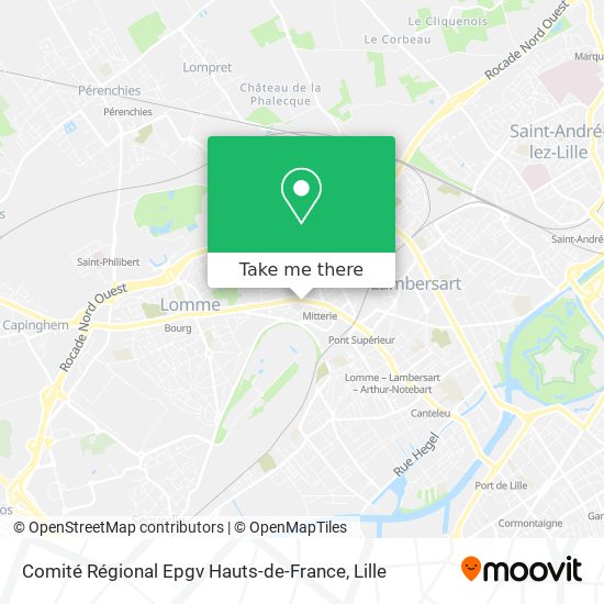 Comité Régional Epgv Hauts-de-France map