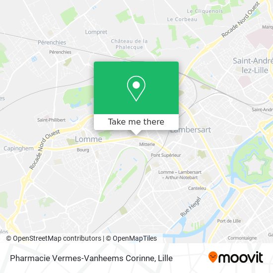 Mapa Pharmacie Vermes-Vanheems Corinne