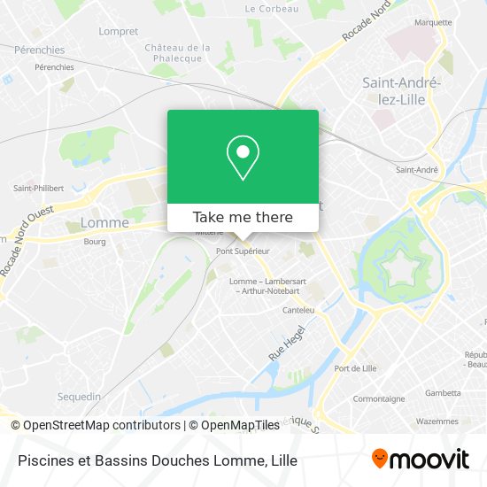 Piscines et Bassins Douches Lomme map
