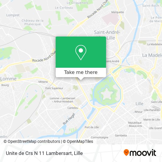 Unite de Crs N 11 Lambersart map