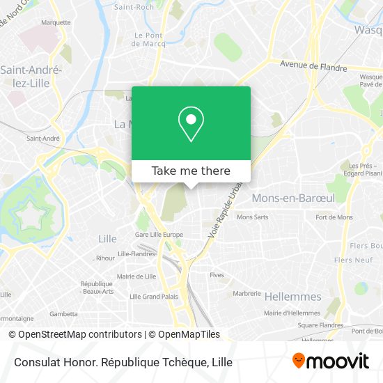 Consulat Honor. République Tchèque map