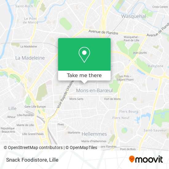 Mapa Snack Foodistore