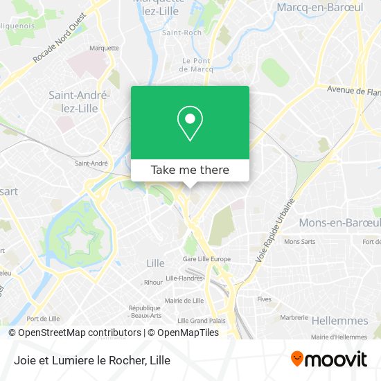 Joie et Lumiere le Rocher map
