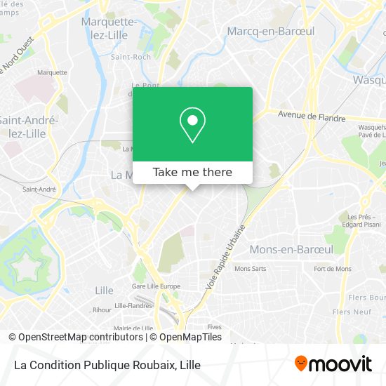 La Condition Publique Roubaix map
