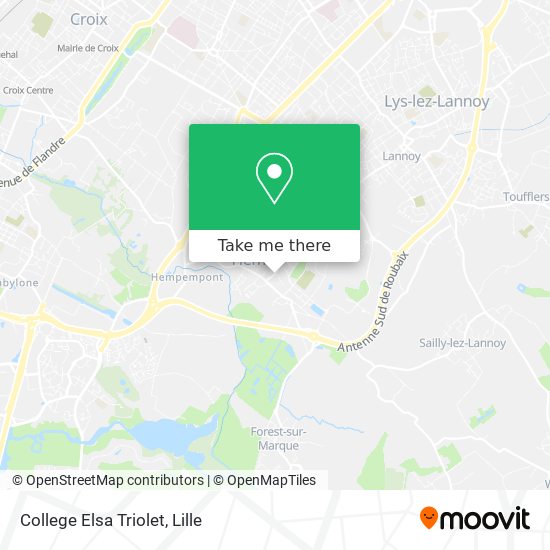 College Elsa Triolet map