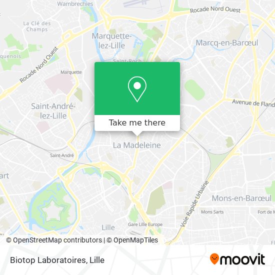 Biotop Laboratoires map