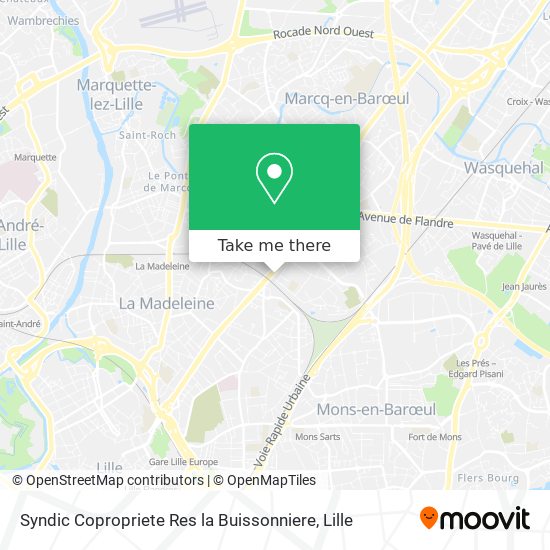 Syndic Copropriete Res la Buissonniere map
