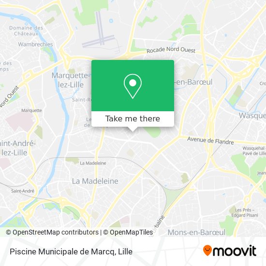 Piscine Municipale de Marcq map