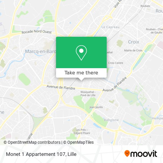 Mapa Monet 1 Appartement 107