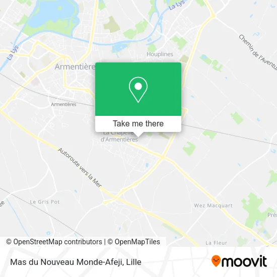 Mas du Nouveau Monde-Afeji map