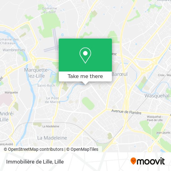 Immobilière de Lille map
