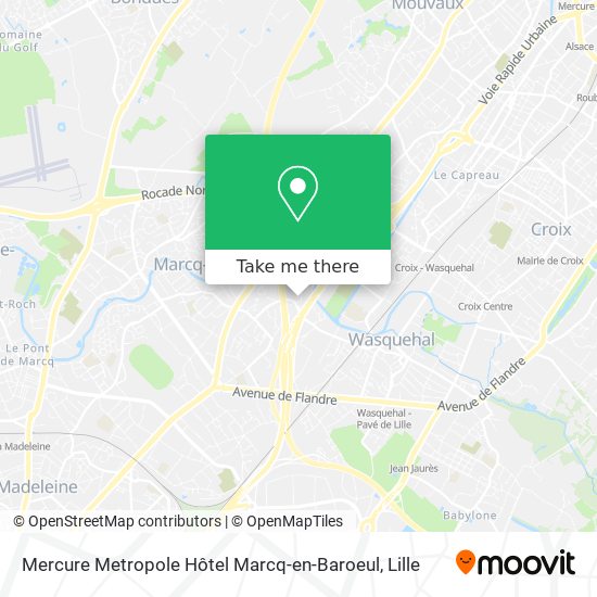 Mercure Metropole Hôtel Marcq-en-Baroeul map