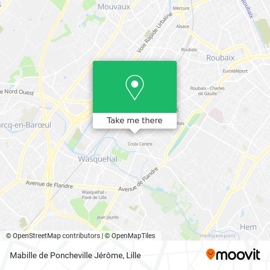 Mabille de Poncheville Jérôme map