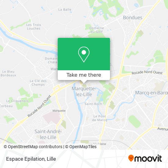 Espace Epilation map