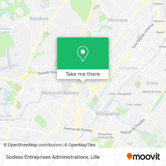 Sodexo Entreprises Administrations map