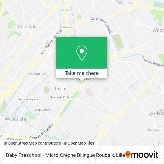 Baby Preschool - Micro-Crèche Bilingue Roubaix map
