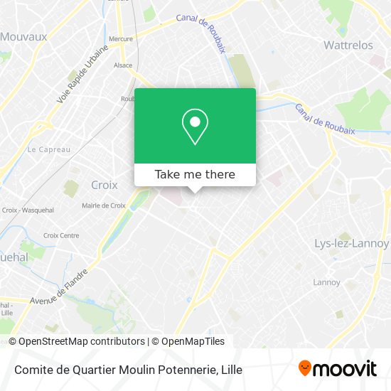 Comite de Quartier Moulin Potennerie map