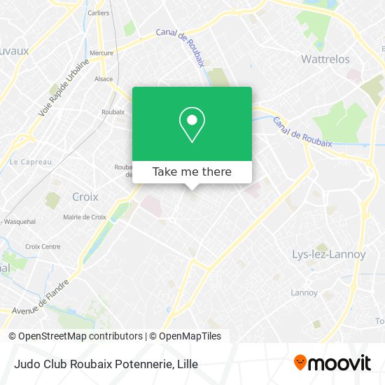 Judo Club Roubaix Potennerie map