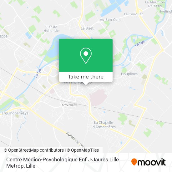 Centre Médico-Psychologique Enf J-Jaurès Lille Metrop map