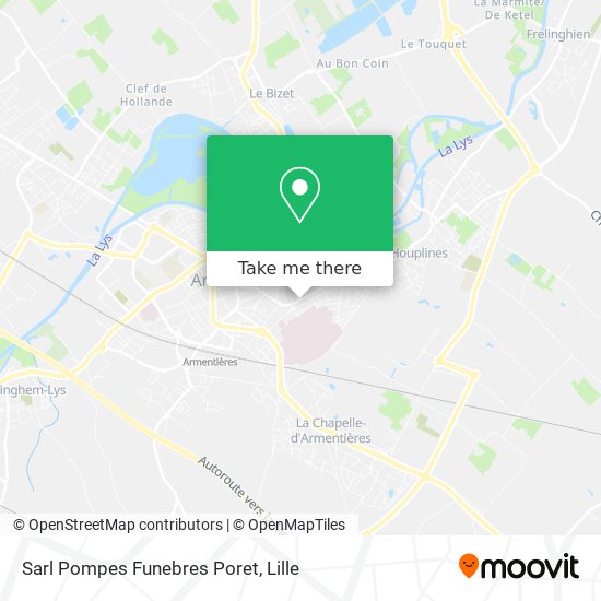 Sarl Pompes Funebres Poret map