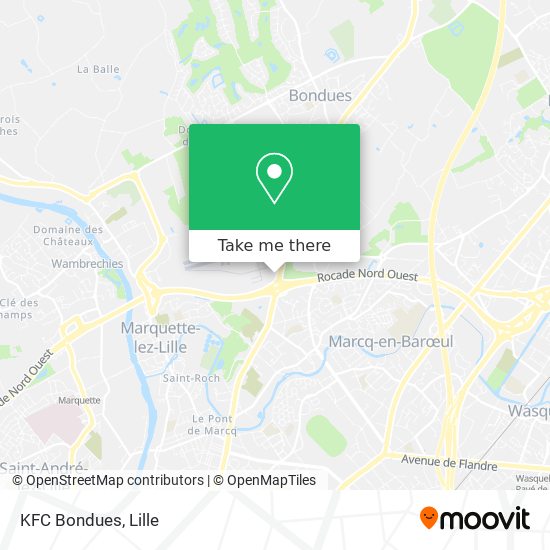 KFC Bondues map