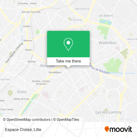 Espace Croisé map