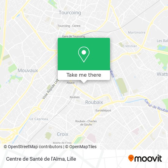 Centre de Santé de l'Alma map