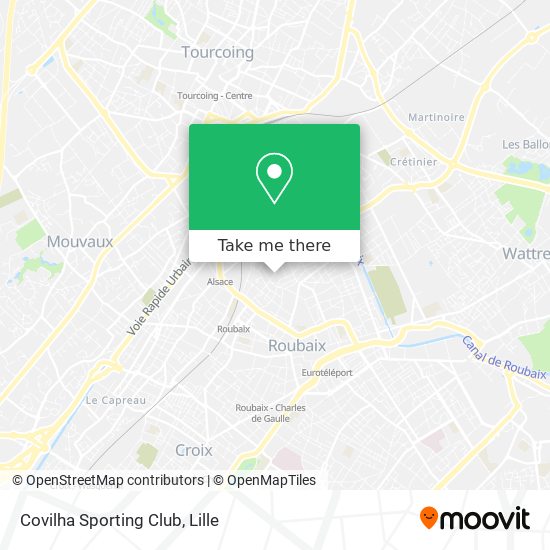 Mapa Covilha Sporting Club