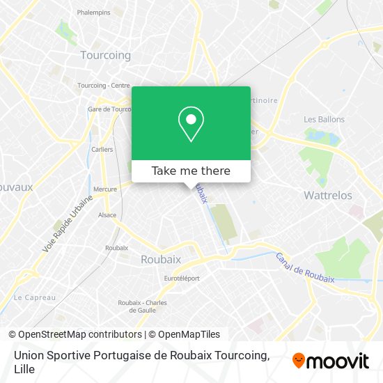 Union Sportive Portugaise de Roubaix Tourcoing map