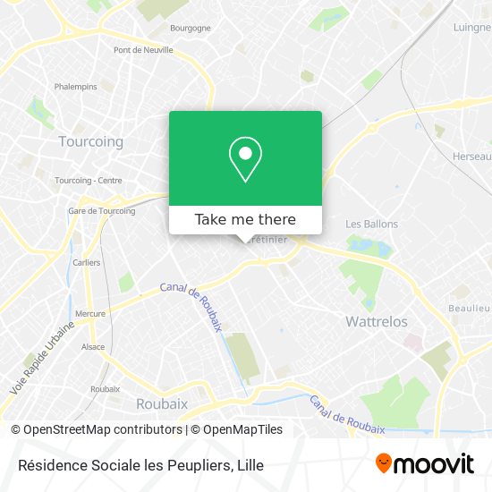Résidence Sociale les Peupliers map