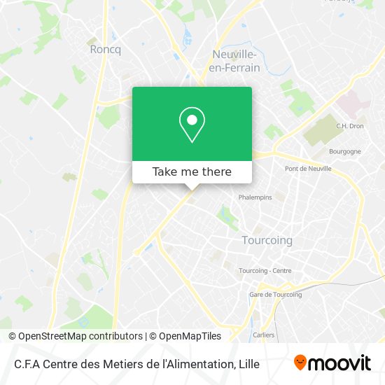 Mapa C.F.A Centre des Metiers de l'Alimentation