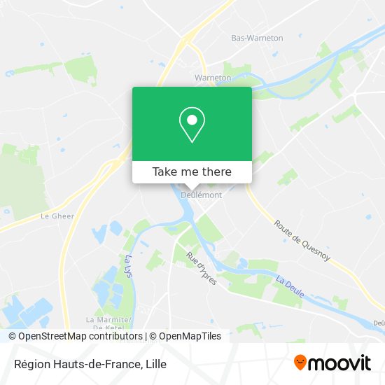 Région Hauts-de-France map
