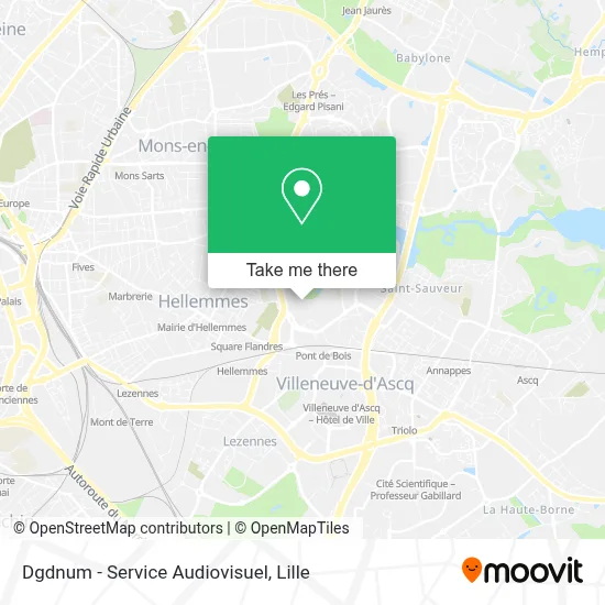 Dgdnum - Service Audiovisuel map