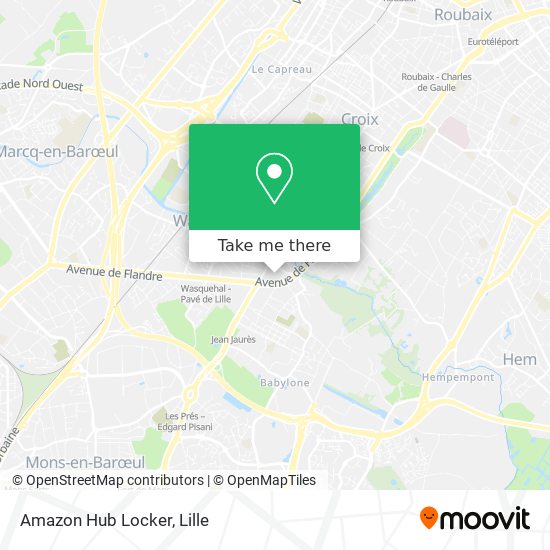 Amazon Hub Locker map