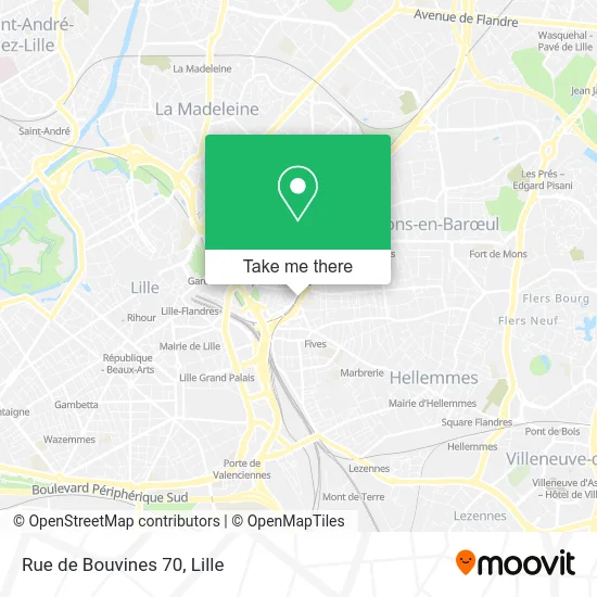 Rue de Bouvines 70 map