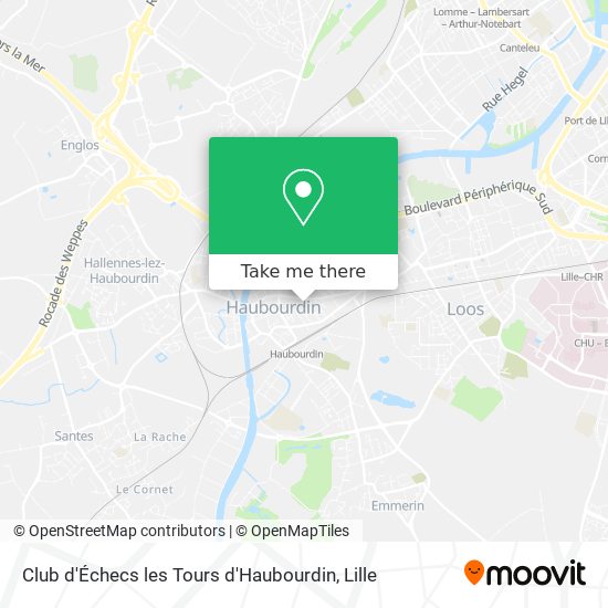Club d'Échecs les Tours d'Haubourdin map