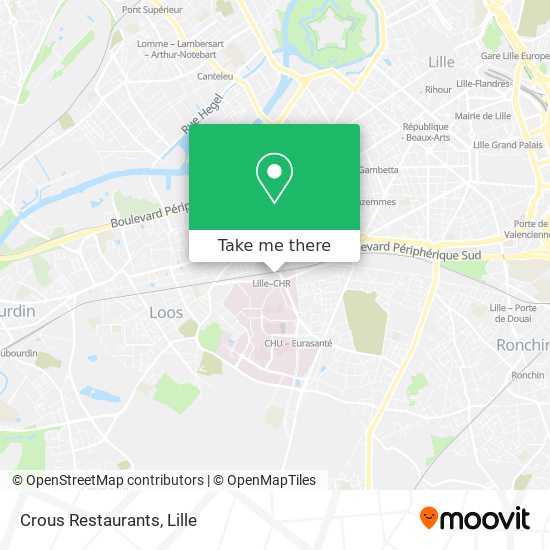 Crous Restaurants map