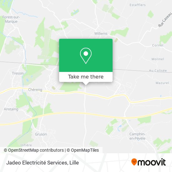 Jadeo Electricité Services map