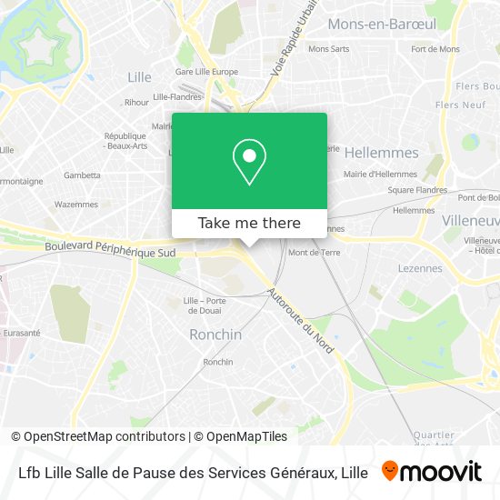 Lfb Lille Salle de Pause des Services Généraux map
