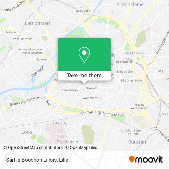 Sarl le Bouchon Lillois map